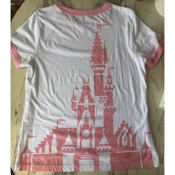 Disney World Castle Wringer Tee Women’s Small - Picture 1 of 3